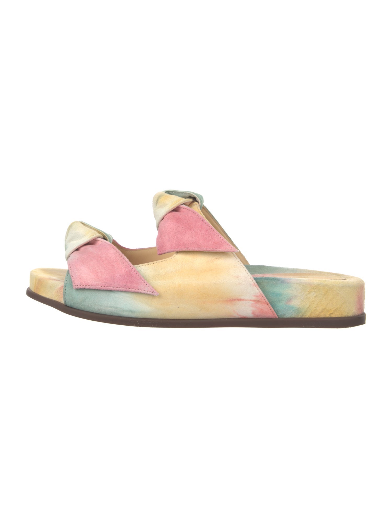 Alexandre Birman Suede Printed Slides