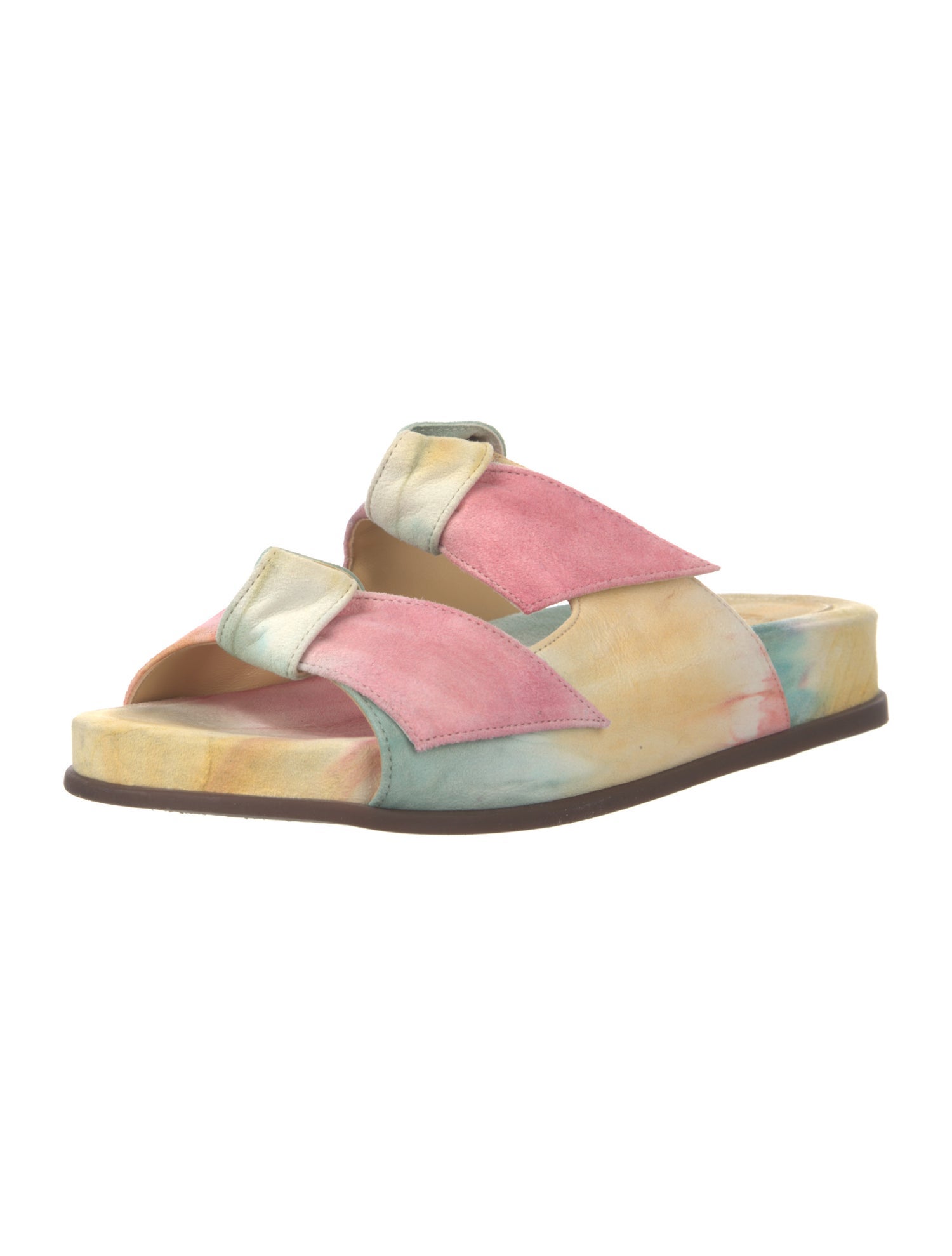 Alexandre Birman Suede Printed Slides