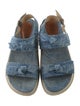 Alexandre Birman Denim Animal Print Sandals