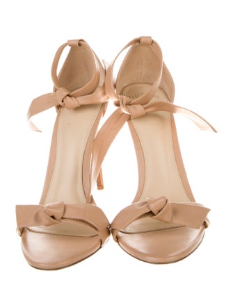 Alexandre Birman Leather Bow Accents Sandals