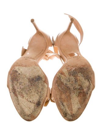 Alexandre Birman Leather Bow Accents Sandals