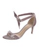 Alexandre Birman Suede Bow Accents Sandals