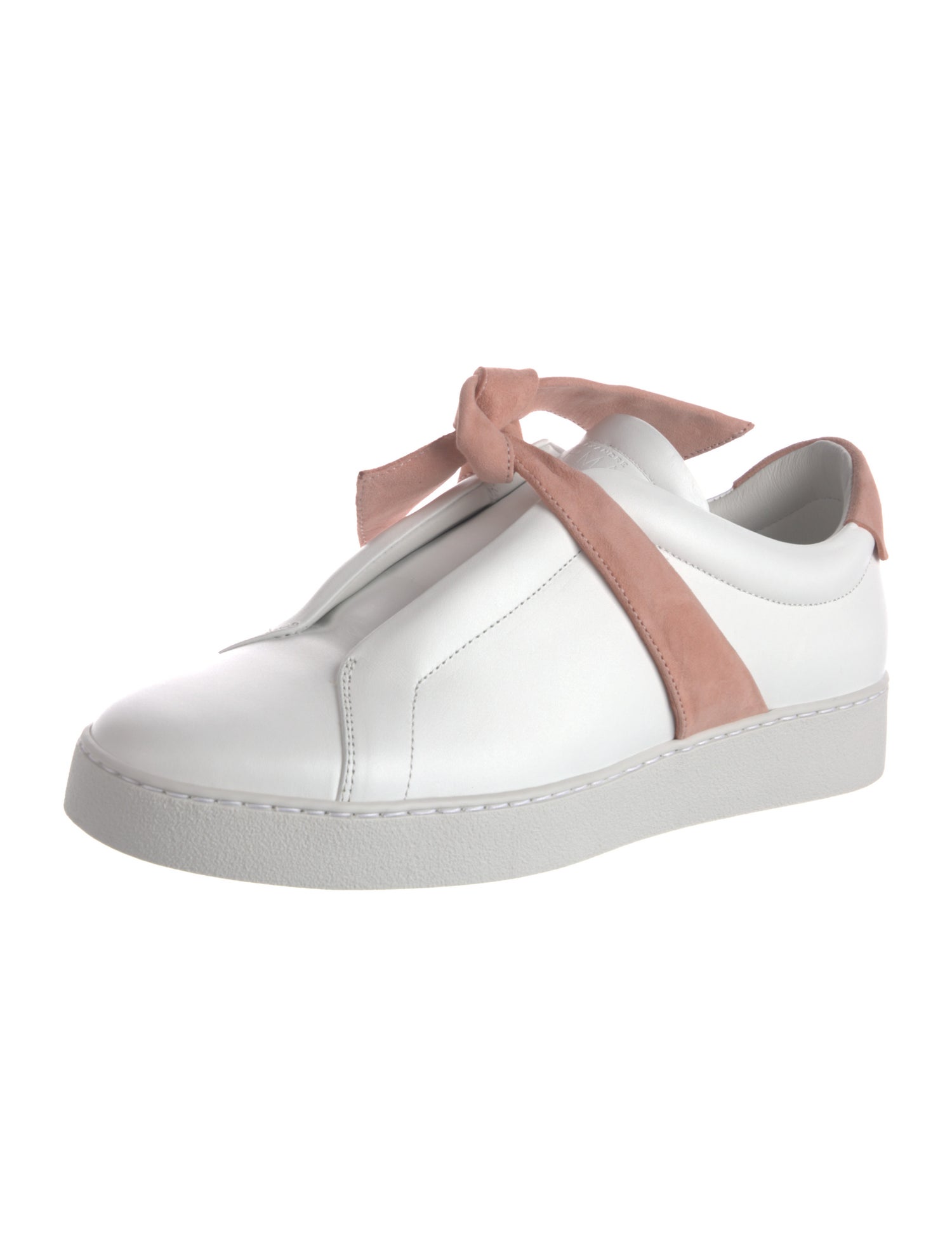 Alexandre Birman Leather Colorblock Pattern Sneakers