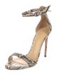 Alexandre Birman Snakeskin Animal Print Sandals