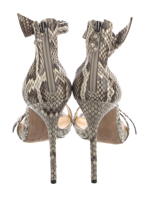 Alexandre Birman Snakeskin Animal Print Sandals