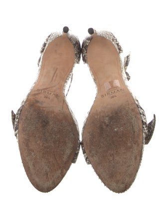 Alexandre Birman Snakeskin Animal Print Sandals