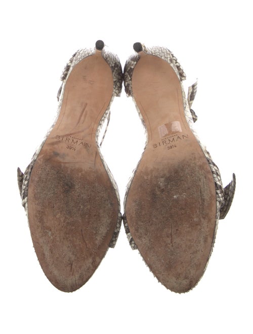 Alexandre Birman Snakeskin Animal Print Sandals
