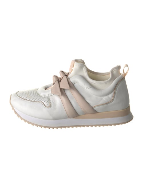Alexandre Birman Leather Bow Accents Athletic Sneakers