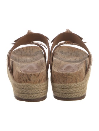 Alexandre Birman Leather Bow Accents Espadrilles
