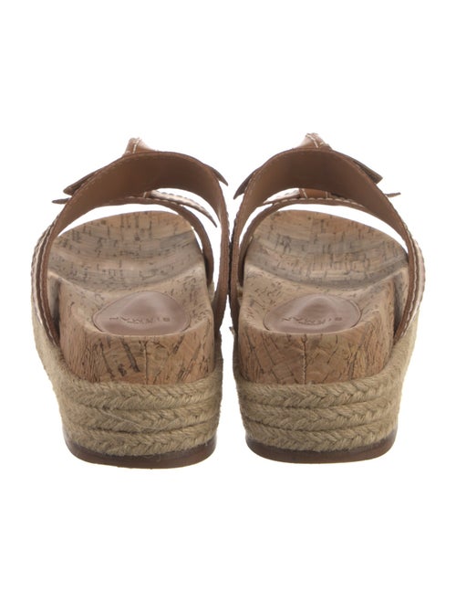 Alexandre Birman Leather Bow Accents Espadrilles