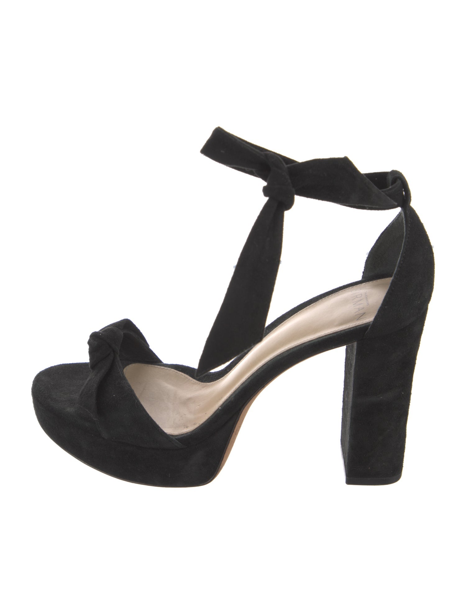 Alexandre Birman Suede Bow Accents Sandals