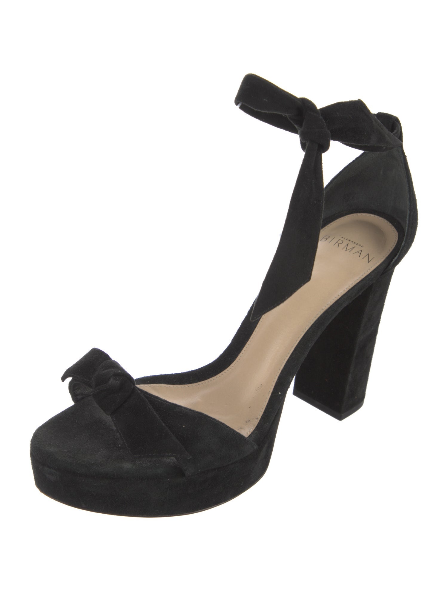 Alexandre Birman Suede Bow Accents Sandals