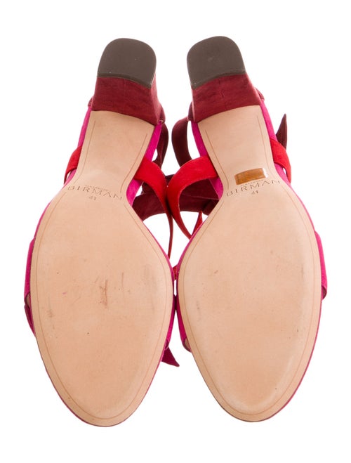 Alexandre Birman Suede Bow Accents Sandals