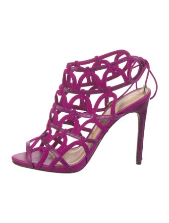 Alexandre Birman Suede Gladiator Sandals