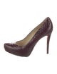 Alexandre Birman Snakeskin Animal Print Pumps