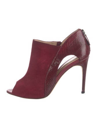 Alexandre Birman Suede Cutout Accent D'Orsay Pumps