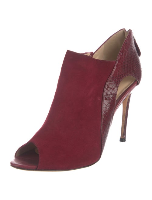 Alexandre Birman Suede Cutout Accent D'Orsay Pumps