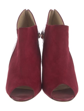 Alexandre Birman Suede Cutout Accent D'Orsay Pumps