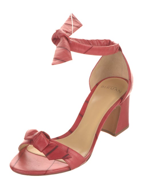 Alexandre Birman Leather Bow Accents Sandals