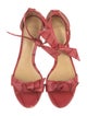 Alexandre Birman Leather Bow Accents Sandals
