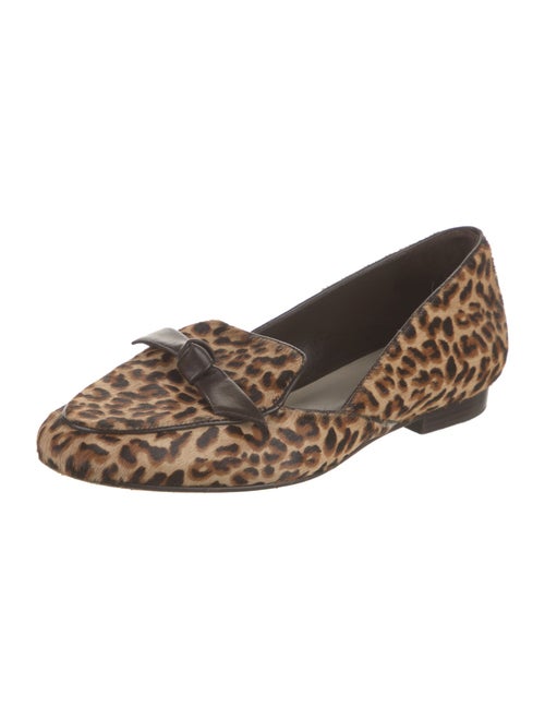 Alexandre Birman Ponyhair Animal Print Loafers