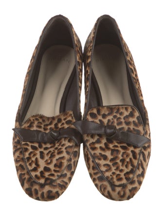 Alexandre Birman Ponyhair Animal Print Loafers