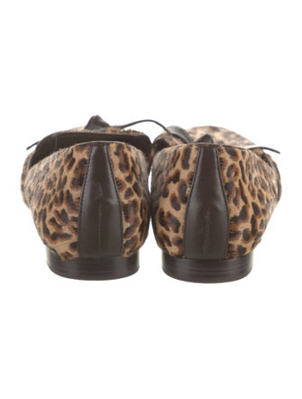 Alexandre Birman Ponyhair Animal Print Loafers