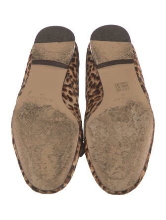 Alexandre Birman Ponyhair Animal Print Loafers