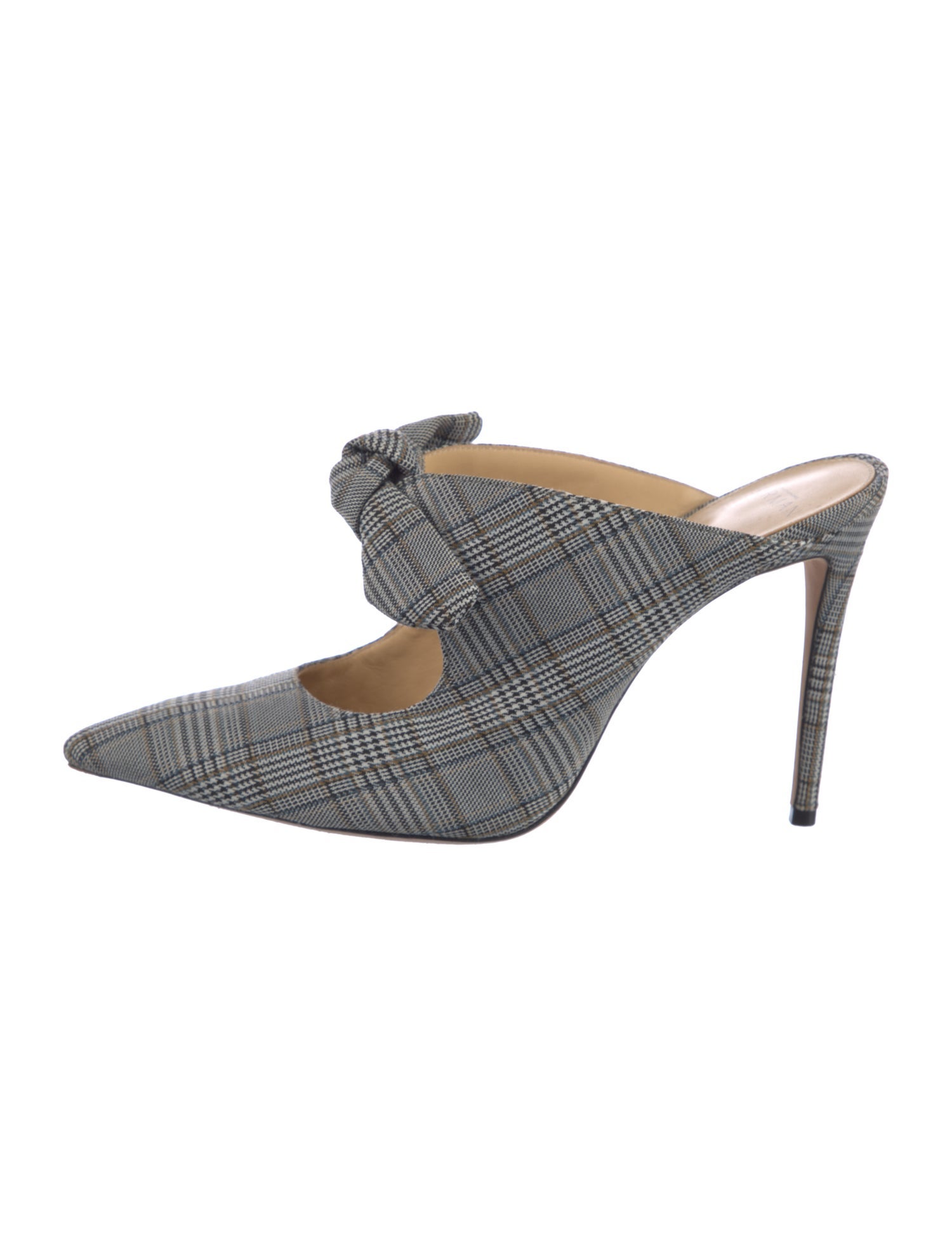 Alexandre Birman Printed Bow Accents Mules