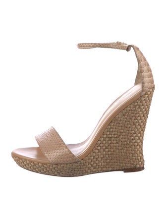 Alexandre Birman Snakeskin Espadrilles