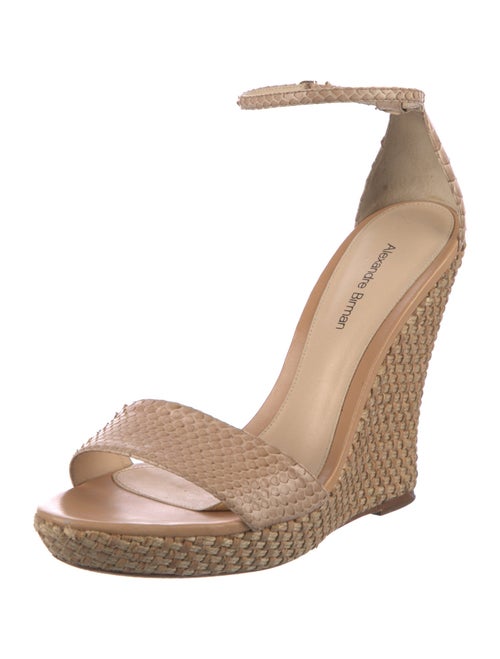 Alexandre Birman Snakeskin Espadrilles