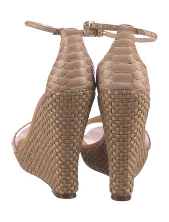 Alexandre Birman Snakeskin Espadrilles