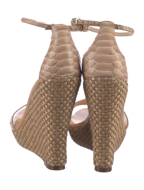 Alexandre Birman Snakeskin Espadrilles