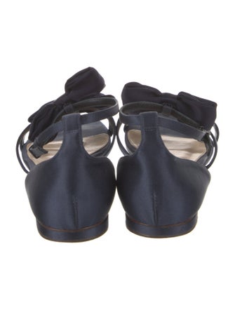 Alexandre Birman Satin Bow Accents Sandals