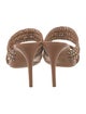 Alexandre Birman Leather Animal Print Slides