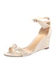Alexandre Birman Canvas Bow Accents Sandals