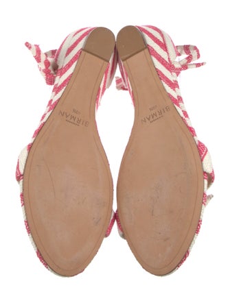 Alexandre Birman Canvas Printed Gladiator Sandals