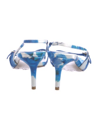 Alexandre Birman Floral Print Slingback Sandals