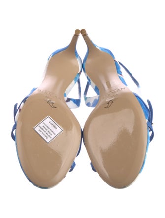 Alexandre Birman Floral Print Slingback Sandals