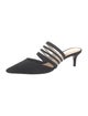 Alexandre Birman Suede Mesh Accents Mules