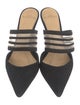 Alexandre Birman Suede Mesh Accents Mules