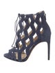 Alexandre Birman Suede Cutout Accent Gladiator Sandals