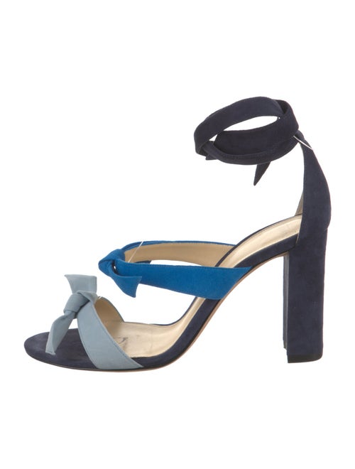 Alexandre Birman Suede Colorblock Pattern Sandals