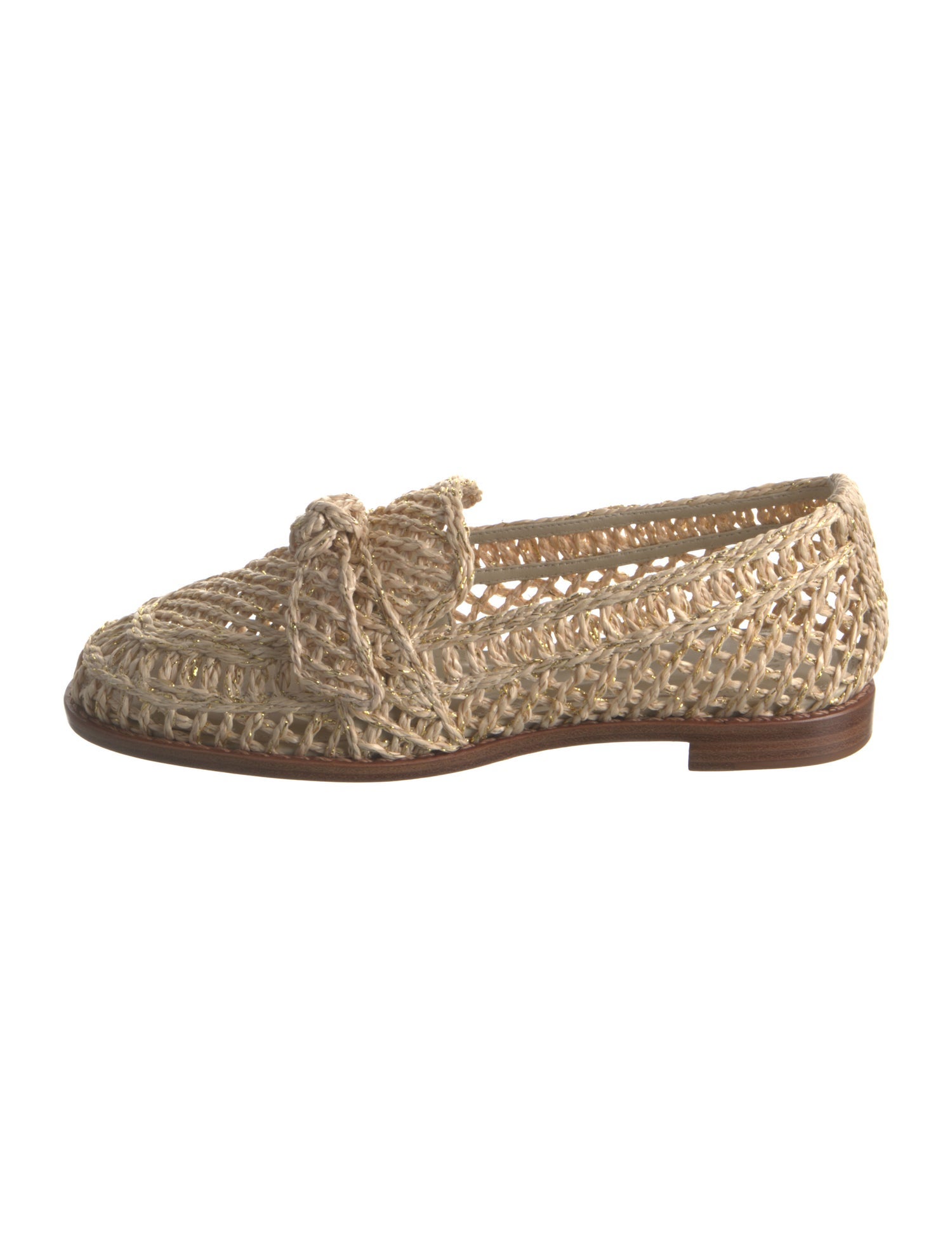 Alexandre Birman Raffia Loafers