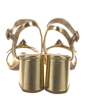 Alexandre Birman Patent Leather Sandals