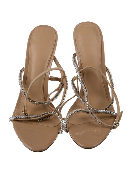 Alexandre Birman Canvas Crystal Embellishments Sandals