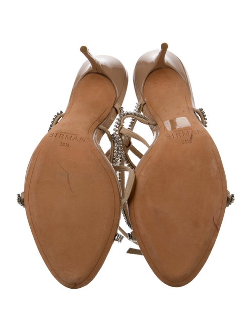 Alexandre Birman Canvas Crystal Embellishments Sandals