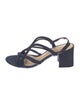 Alexandre Birman Denim Slingback Sandals