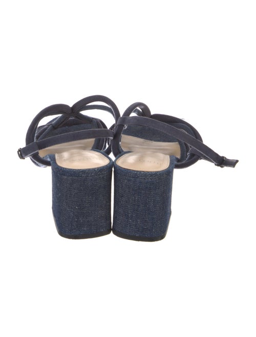 Alexandre Birman Denim Slingback Sandals