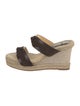 Alexandre Birman Leather Bow Accents Espadrilles